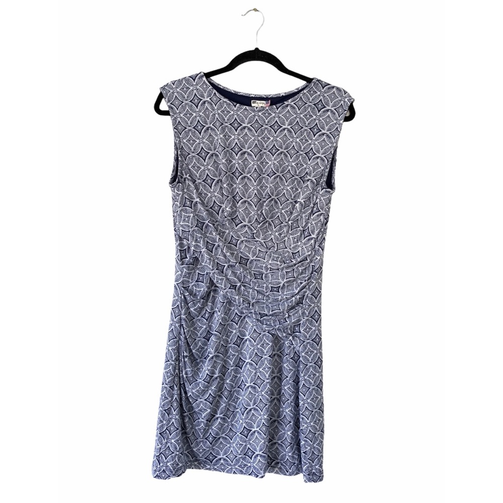 Kut from the Kloth Blue and White Mini Dress